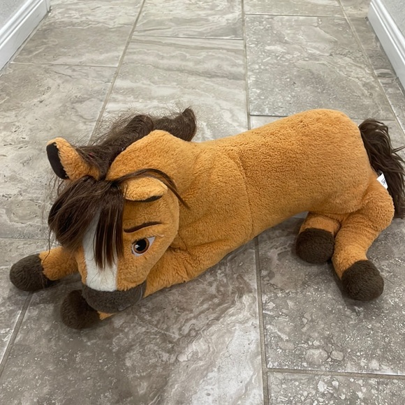 Dreamworks Other - Dreamworks Spirit Horse Brown Plush Large Laying Down 2018